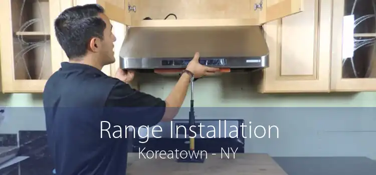 Range Installation Koreatown - NY