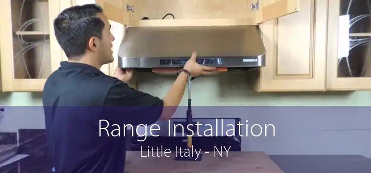 Range Installation Little Italy - NY